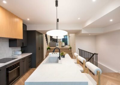 Modern kitchen with sleek design. Captured by Real Estate Photography Thailand.