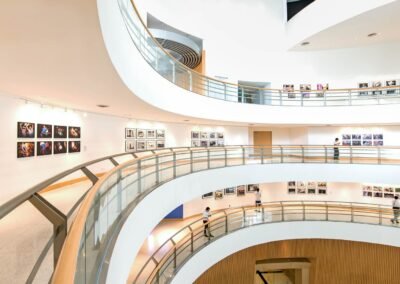 Architectural photography of the BACC in downtown Bangkok, Thailand.