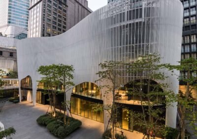 Architecture photography of the Noble Phloem Chit building in Bangkok, Thailand.