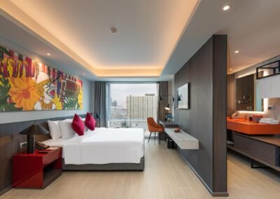 Professional interior photographer provides hotel photography for hotels and resorts in Bangkok, Thailand.