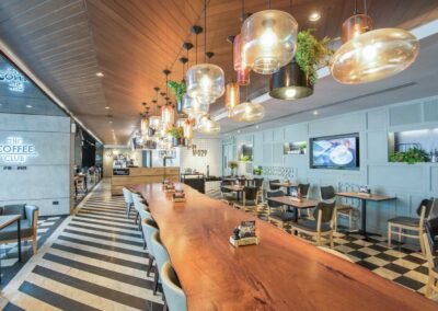 Interior photo of a restatement t Maitria Hotel in Bangkok. Captured by a professional hotel photographer based in Thailand.